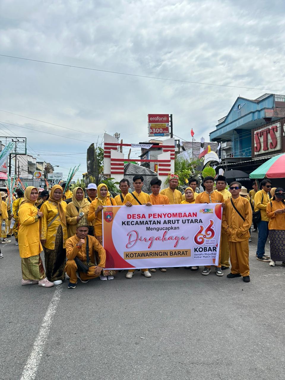 KEGIATAN DESA PENYOMBAAN DALAM RANGKA MENGIKUTI PAWAI NASI ADAB HUT KOTAWARINGIN BARAT KE 66 TAHUN D